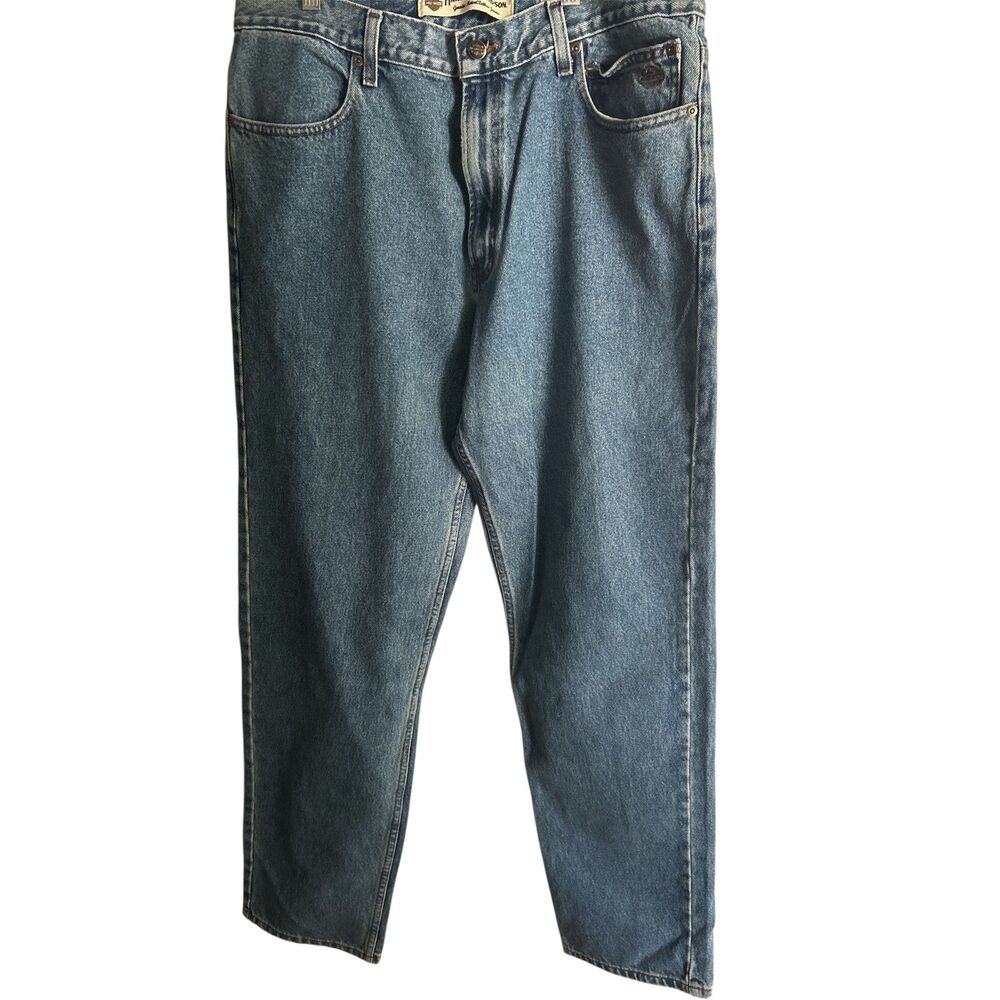 Harley-Davidson Men's Straight Leg Jeans 36x34 Measured‎